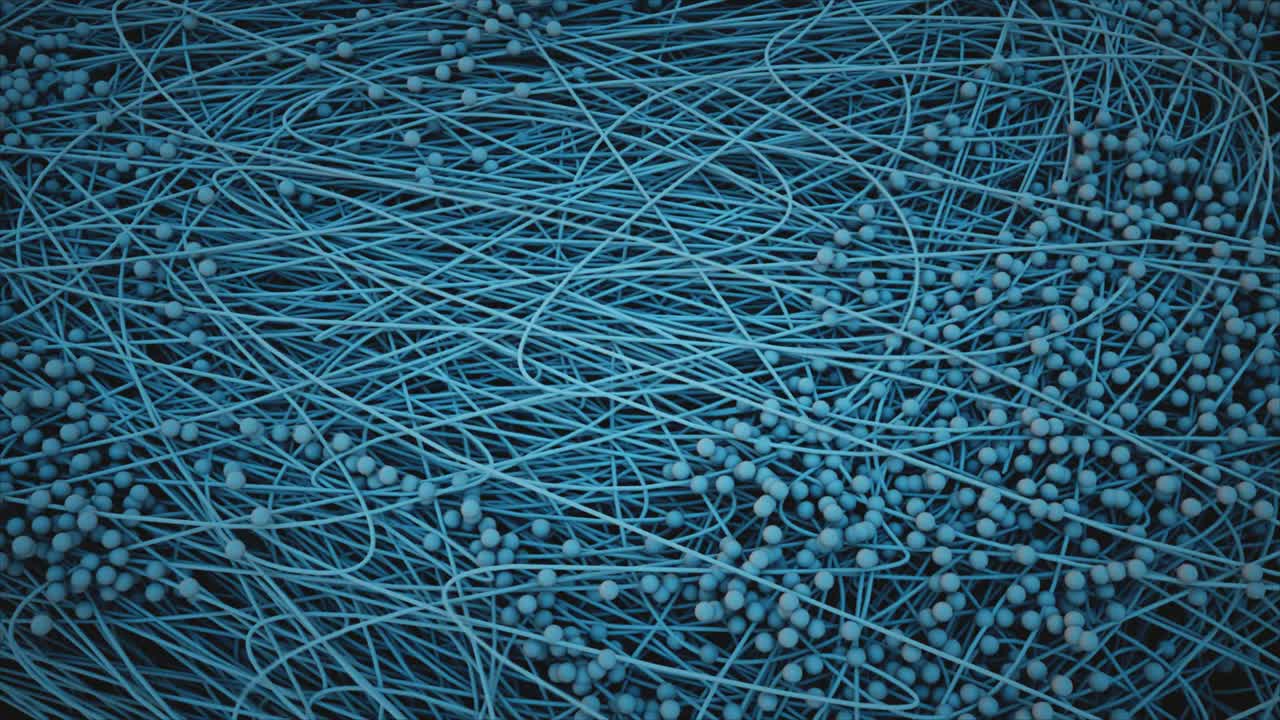 concepto de red que representa el flujo de datos.