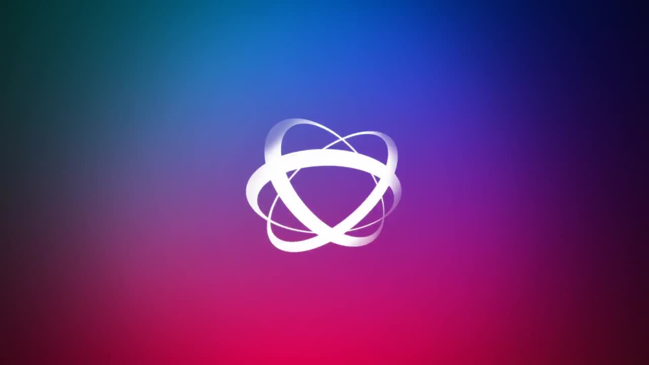 animación de anillos concéntricos giratorios