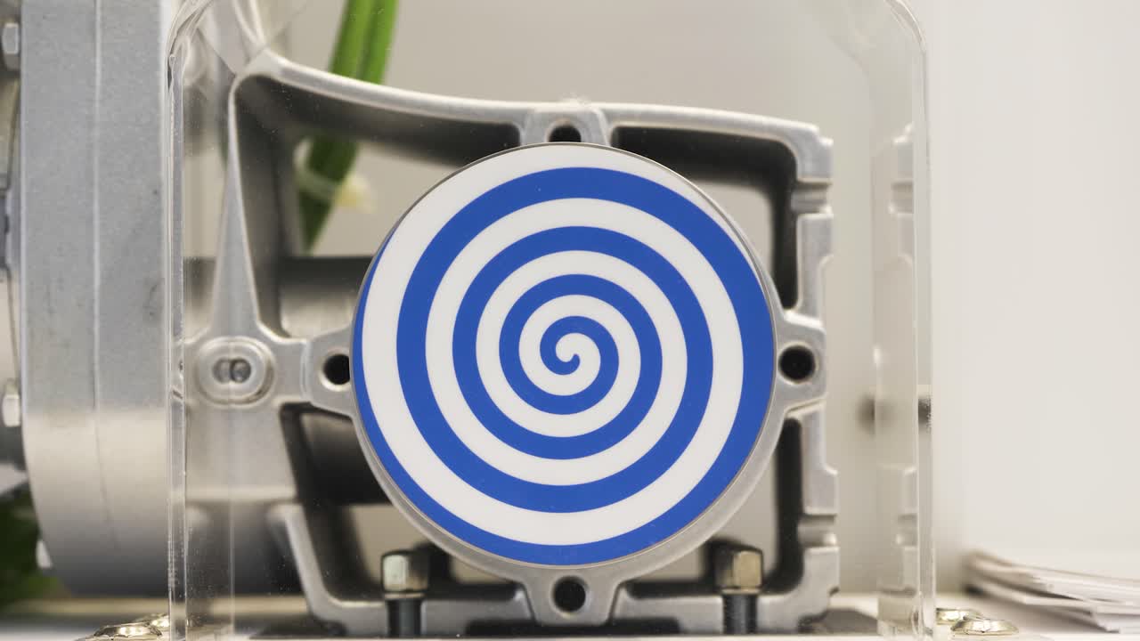 나선형 로터 부품의 클로즈업