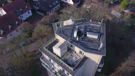 urban social housing building during sunny day in german city