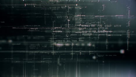 simulación de datos de matriz futurista