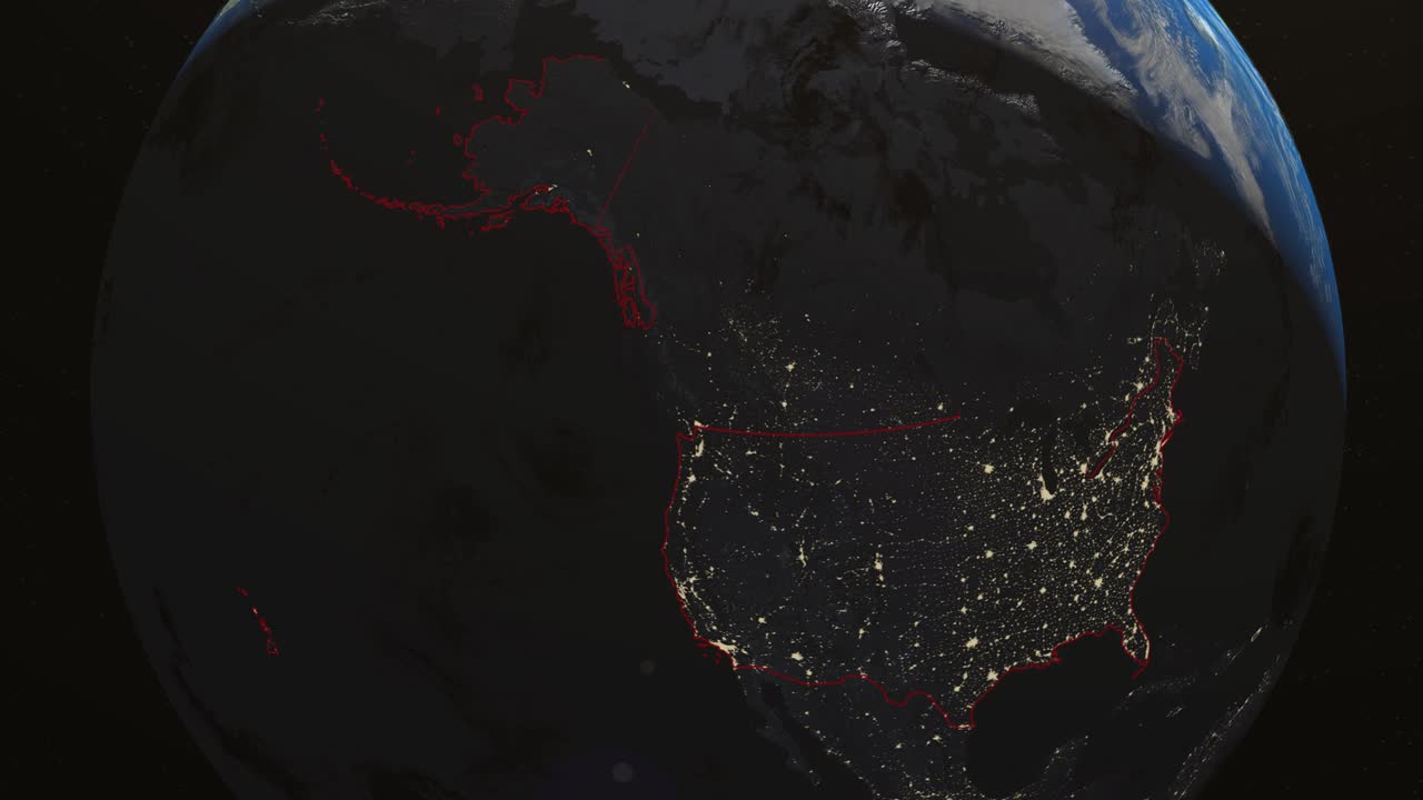 la tierra de los estados unidos vermont noche