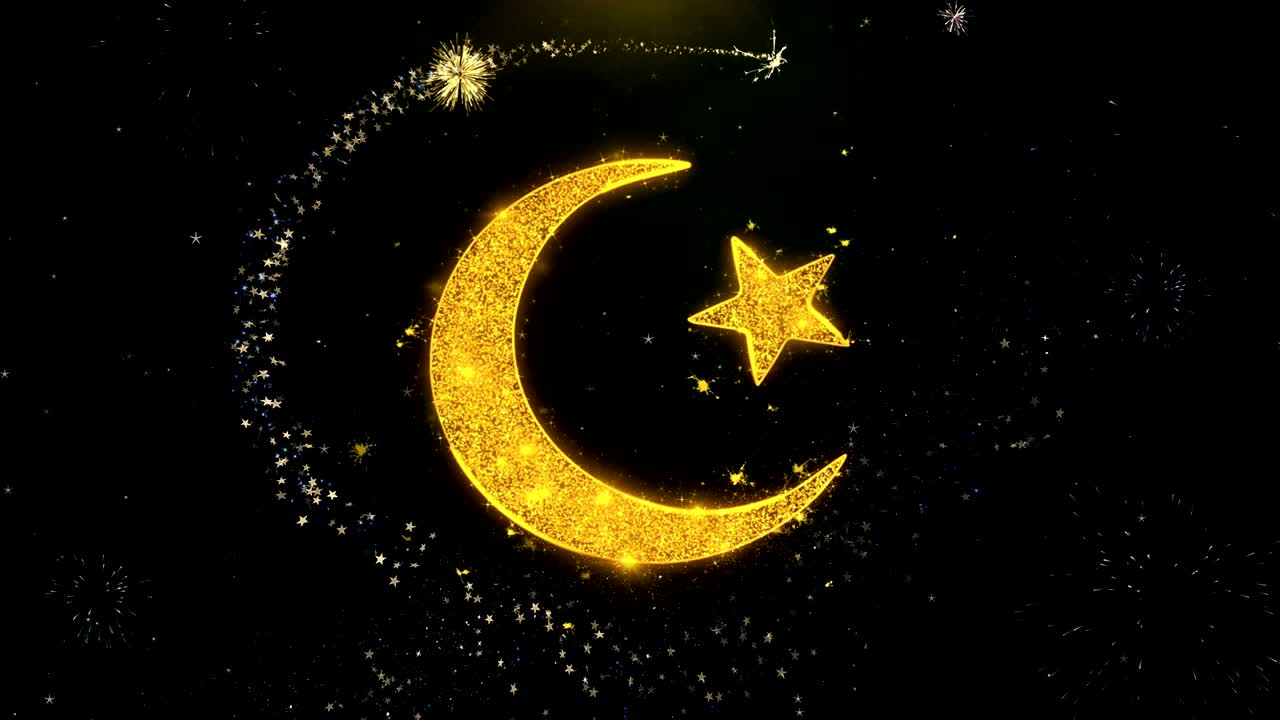 estrella y media luna símbolo icono del islam