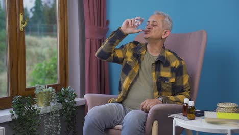 the man who consumes water.