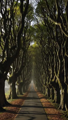 mystical tree tunnel road