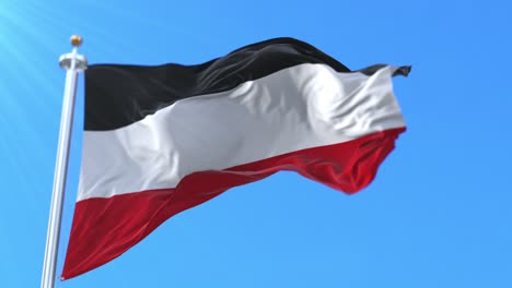 bandera del reich alemán. bucle
