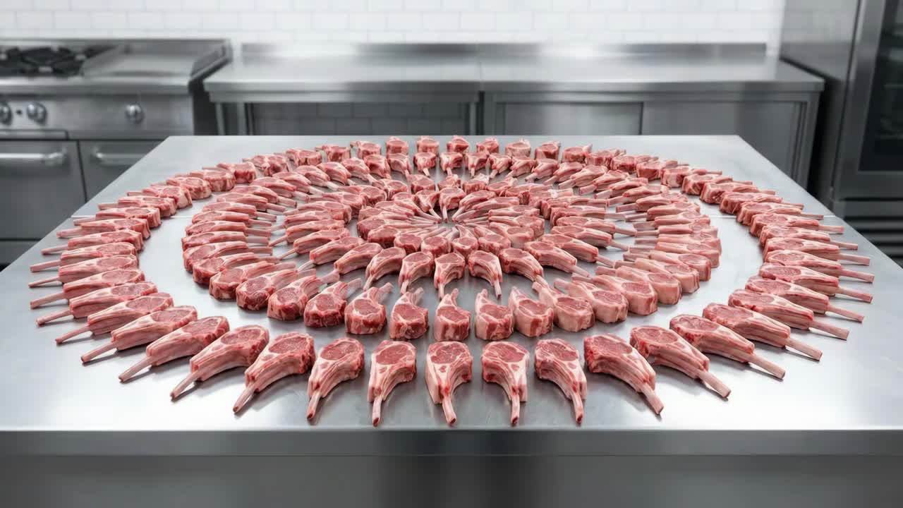 Arrangement of Lamb Chops