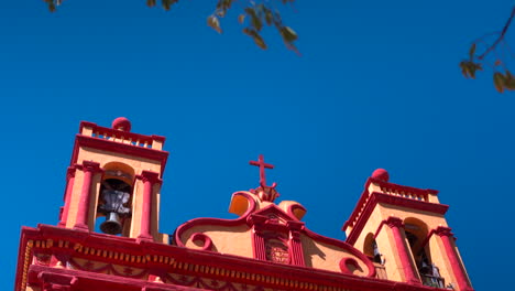 Comitan-Chiapas-San-Caralampio-church-temple-tilt-shot-magical-old-town-Mexico