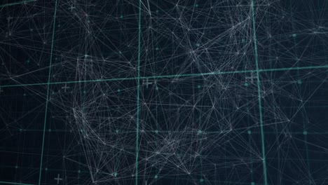 animation of network of connections in digital space