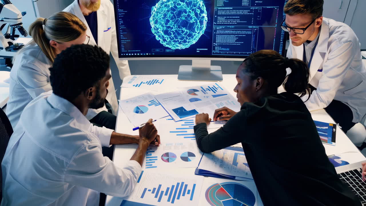 Scientists in a Meeting