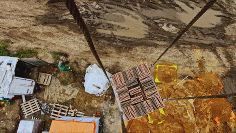 construction site overhead view