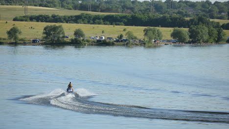 ride on a water bike