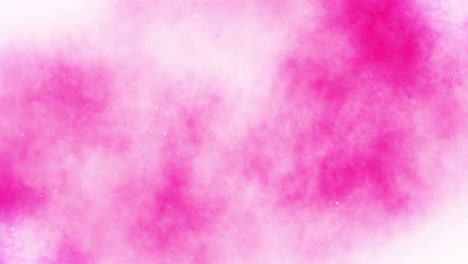spray de humo de colores. abstract humo vapor soplar fuera. salpicaduras de niebla. tinta de alcohol y acuarela en fondo rosa. copiar espacio para el texto. animación de bucle.