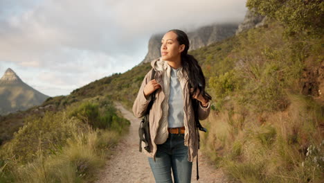 Hiking,-fitness-and-woman-with-health