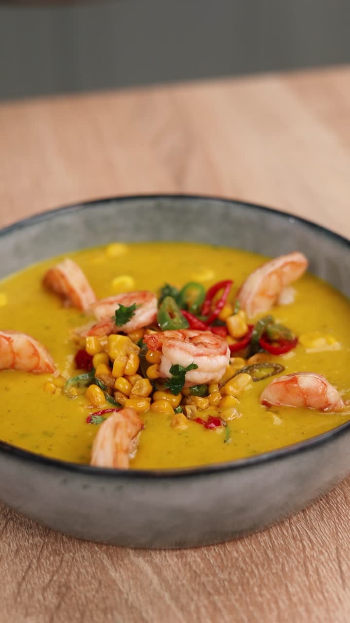 Creamy Corn and Shrimp Soup