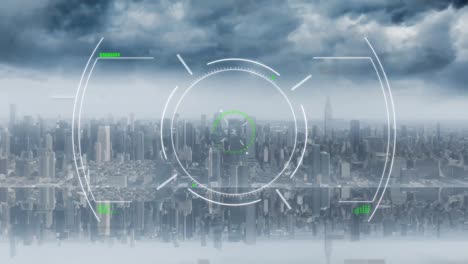 Animation-of-circular-scope-scanning-with-data-processing-over-modern-cityscape