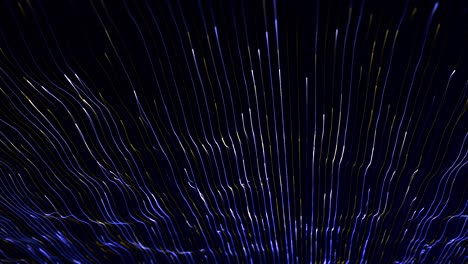 colorful streams of energy waves flowing on black background, seamless loop. animation. concept of technologic data and communication