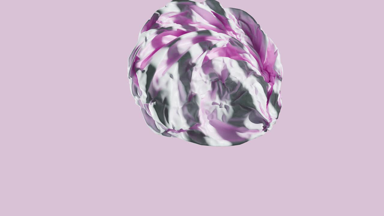 forma geométrica abstracta con textura rosa y blanca