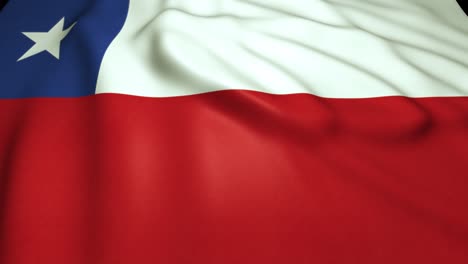 agitando una bandera chilena realista en 4k, animación en bucle