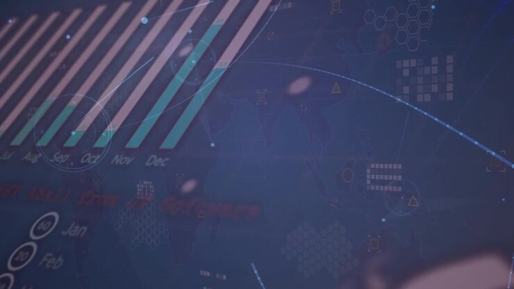 Animation of network of connections over data processing
