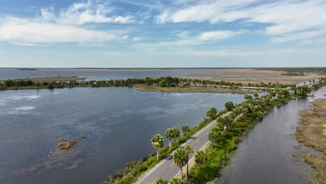 vista desde un avión no tripulado del parque estatal de st. marks