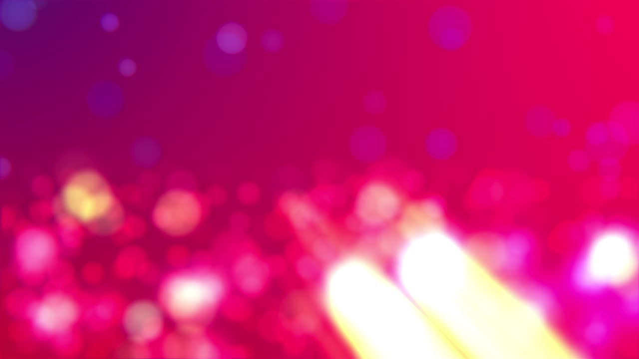 partículas borrosas de colores con bokeh