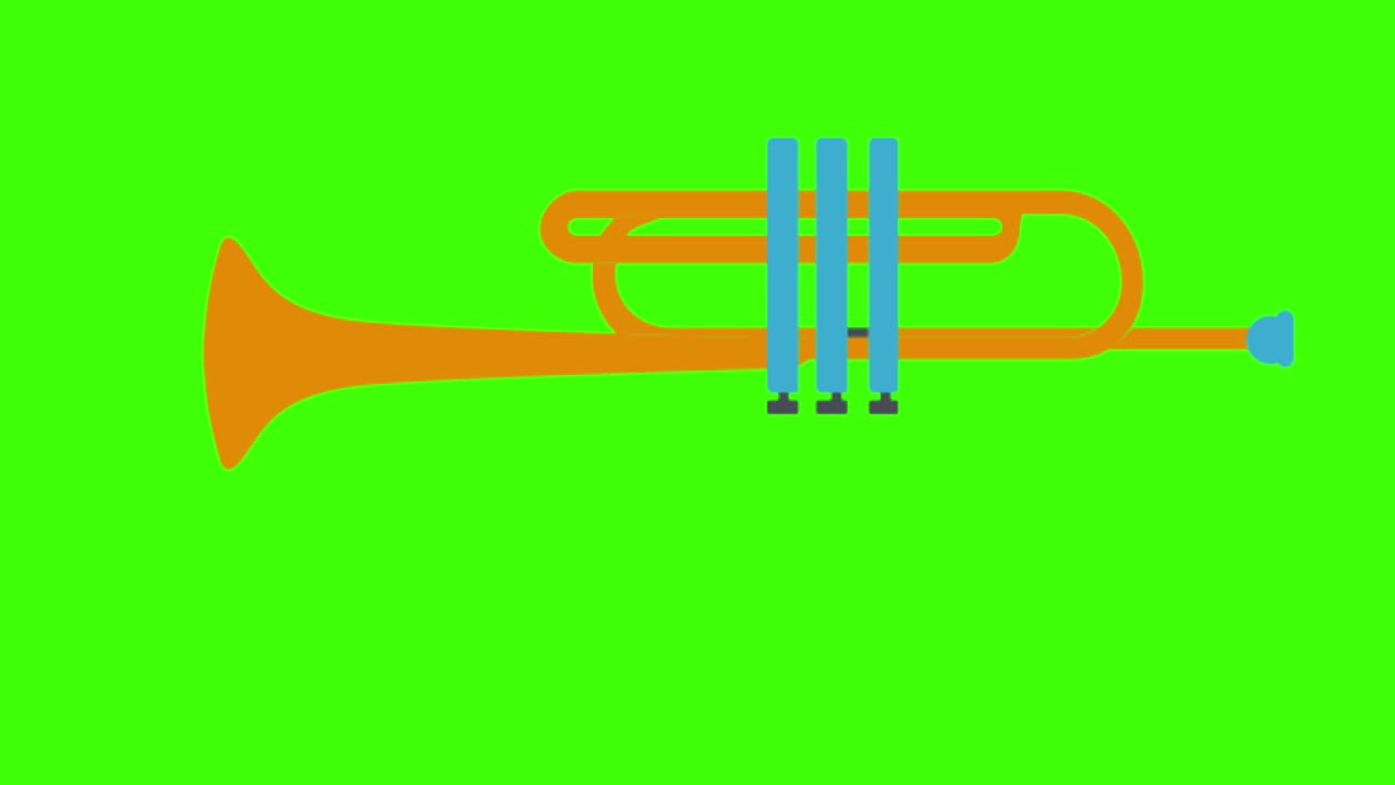 애니메이션 트럼의 초록색 화면