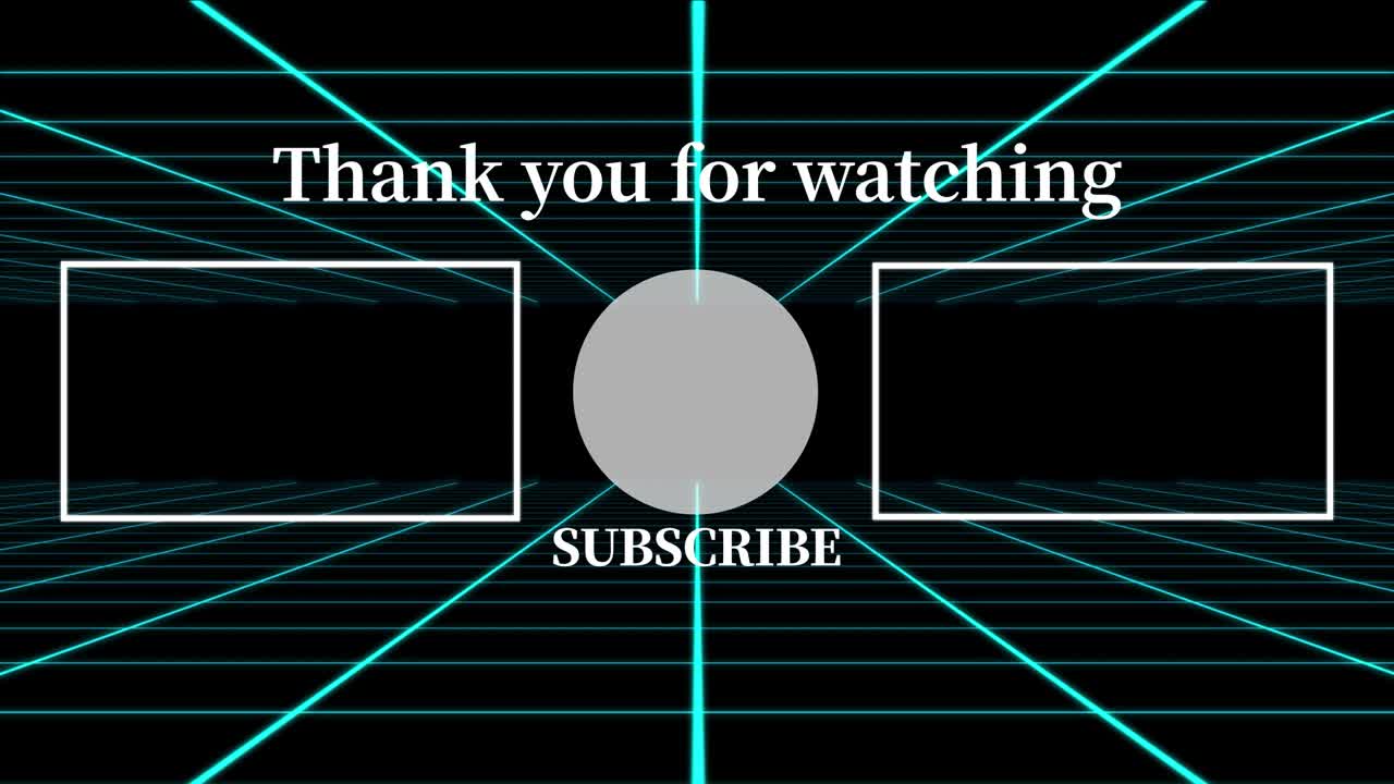 그리드 이동 엔드 카드 엔딩 스크린 모션 그래픽