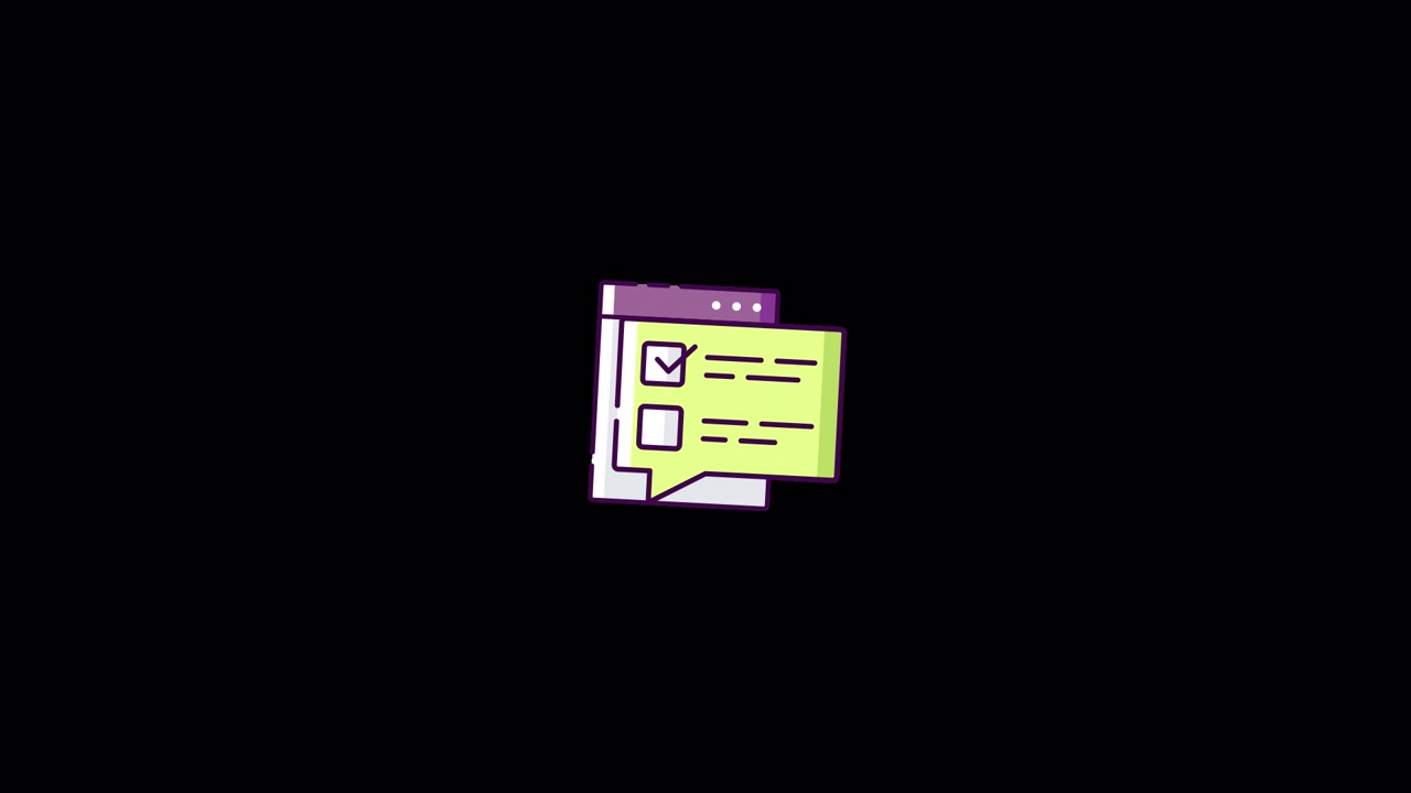 Web survey Icon animation Alpha