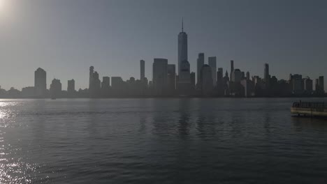 new york city skyline from across the river