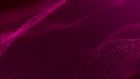 technology digital wave background concept. beautiful motion waving dot texture with glowing unfocused pink particles. cyber ​​or technology background.