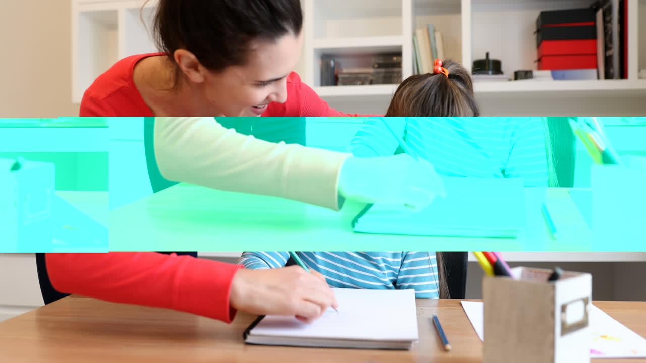 딸 의 숙제 를 도와 주는 어머니 4k