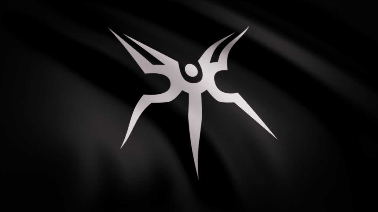 diseño de bandera simbólico abstracto