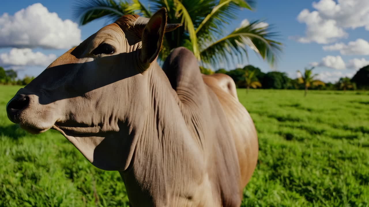 Cow in a Tropical Pasture