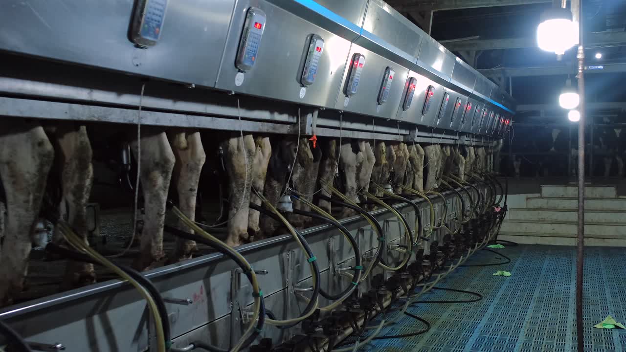 In Turkey, middle east countries, cow care milking forage eating, farm life cow
