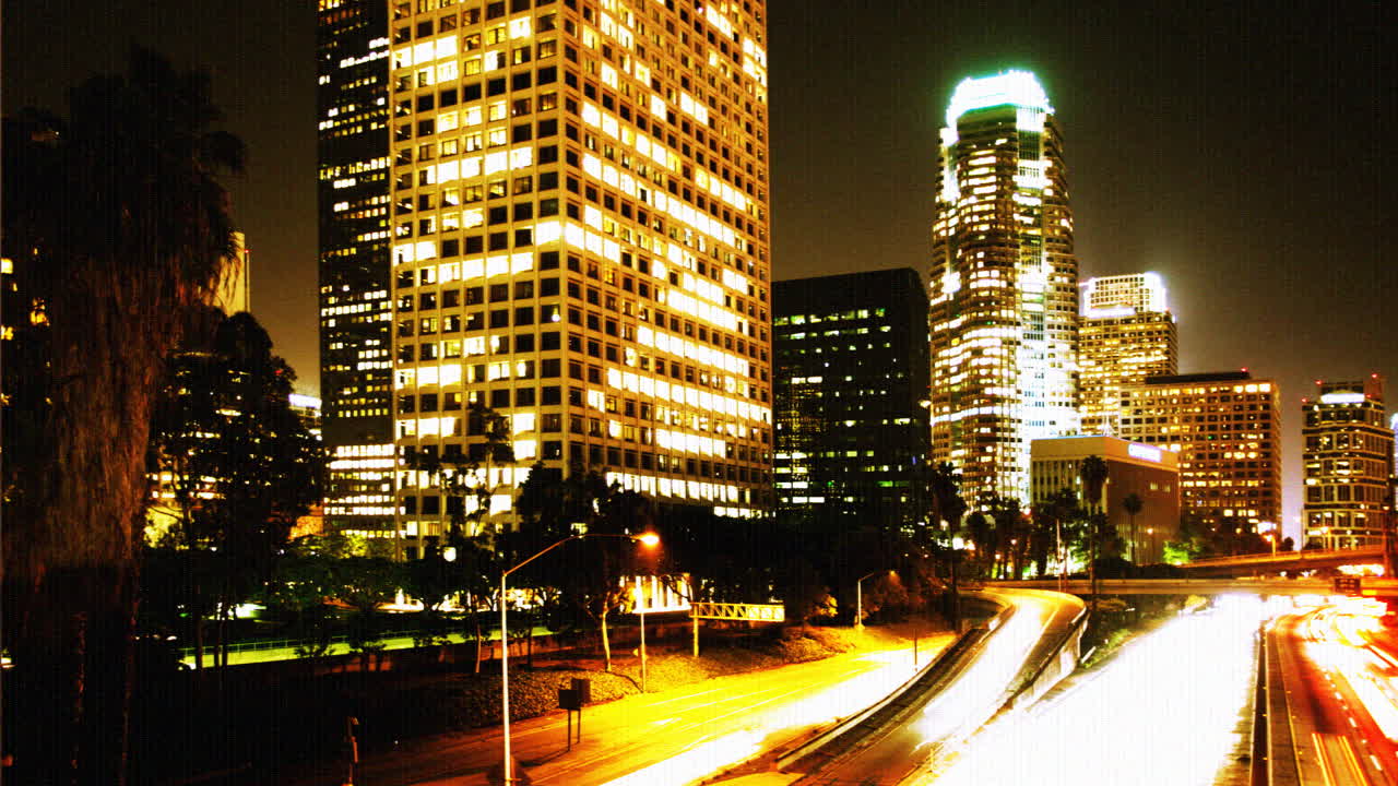 la 고속도로 밤 포화0