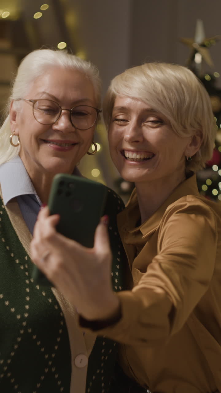 Women taking a selfie