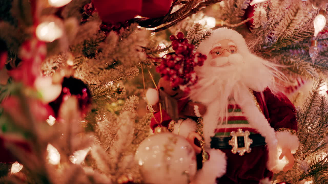 Multiple Christmas decoration in the courtyard of the Monte Carlo Casino in the evening
