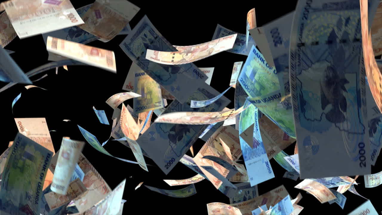 우간다 링이 떨어집니다.