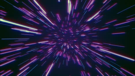 hyperspace neon tunnel