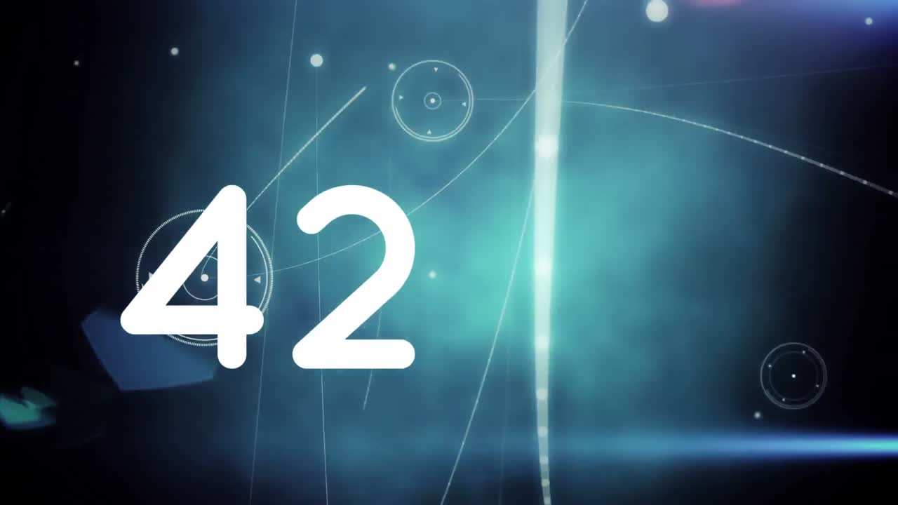 animación del conteo de las conexiones en fondo verde y negro