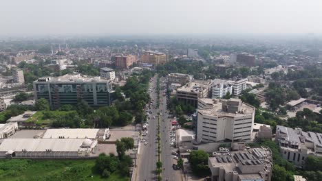 aerial view of a city in pakistan