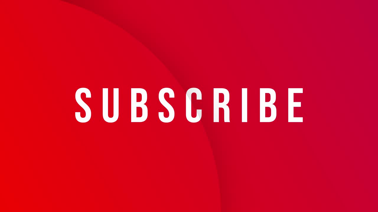 Youtube subscribe button animation text motion