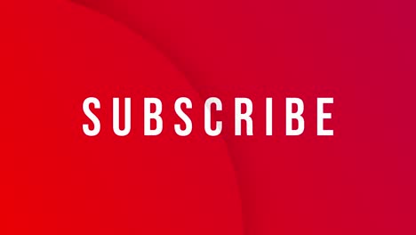 youtube subscribe button animation text motion