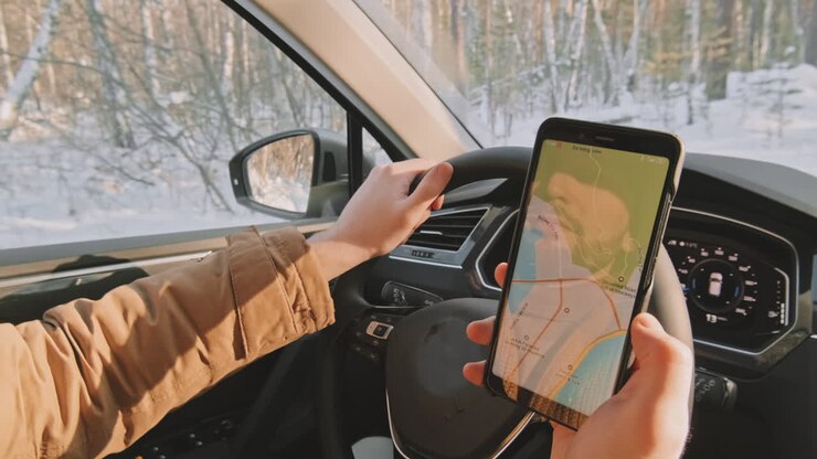 Navigazione auto con smartphone