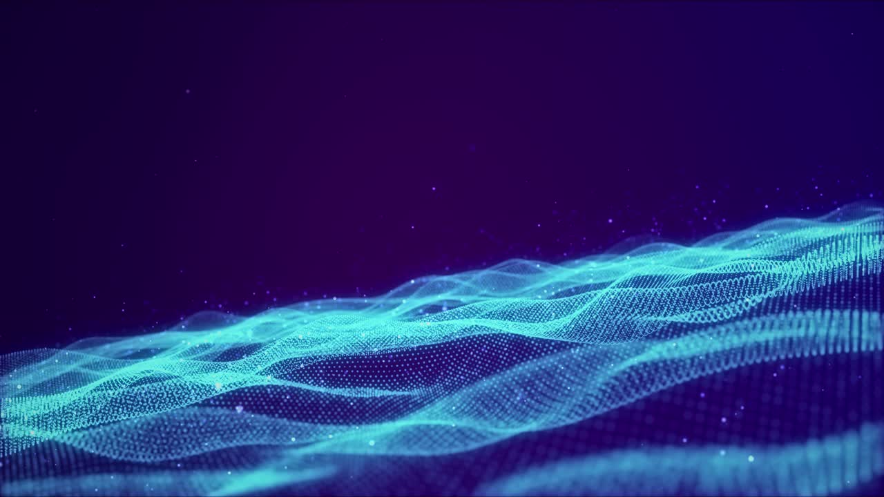 4k glowing wave shiny moving lines technology connection digital big data concept futuristic circuit