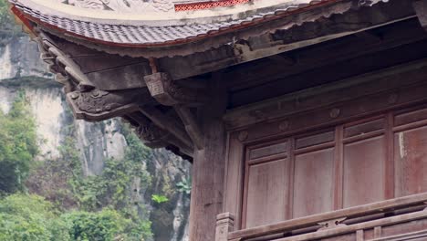 detailed view of a temple in vietnam