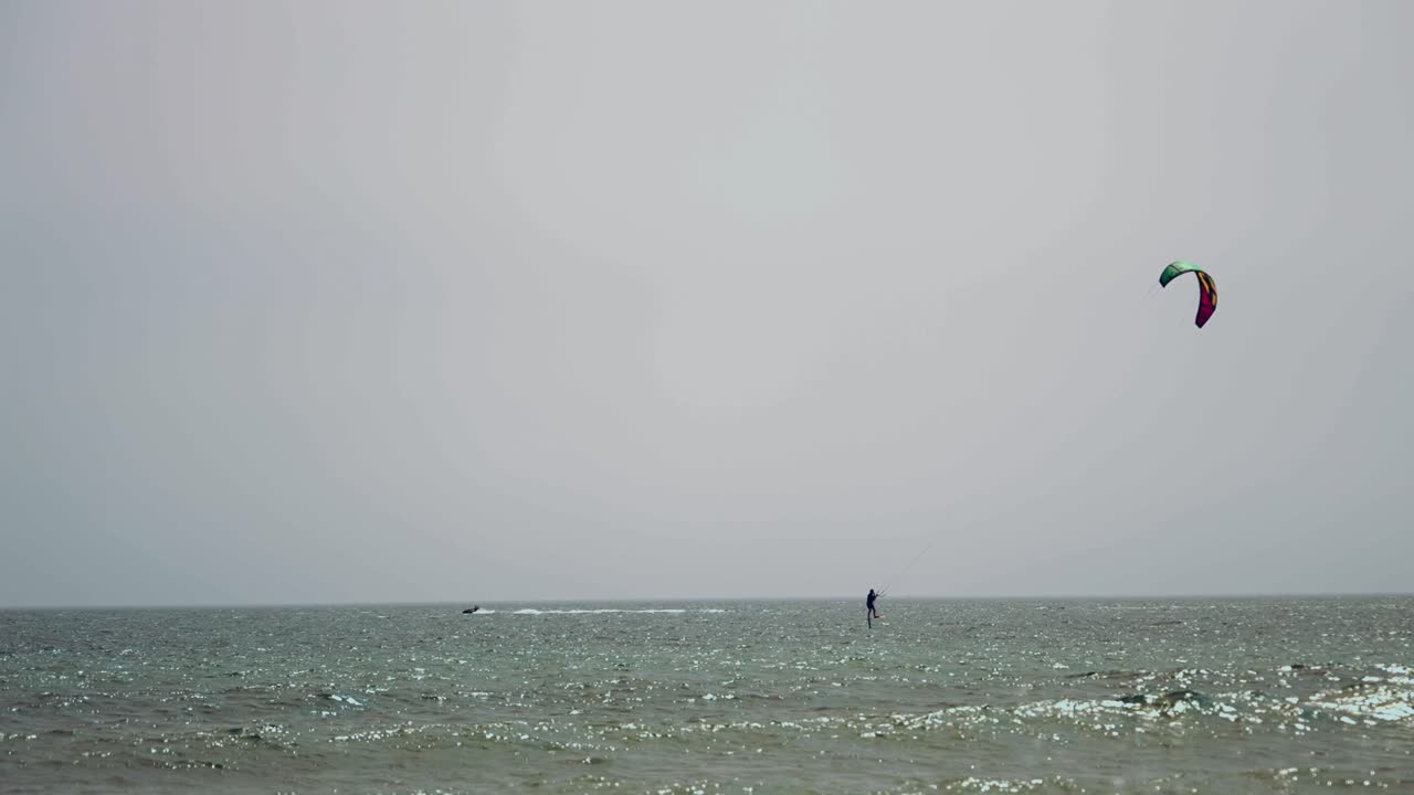 슬로우 모션 카이트 서핑