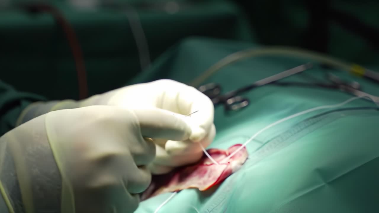 Medical professionals work collaboratively in a sterile environment, using advanced techniques and tools to ensure patient safety and successful outcomes during a critical operation.