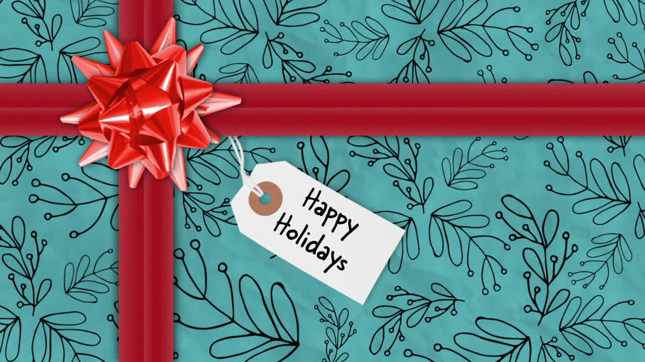 regalo de navidad en embalaje festivo